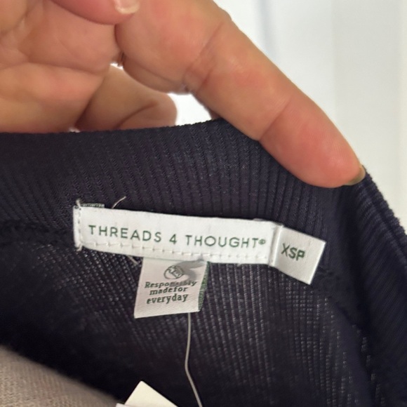 Threads 4 Thought Black Off-Shoulder Tee - Picture 2 of 8